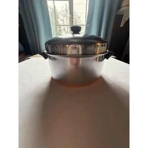 VTG (Pre 1968) Revere Ware Copper Bottom 6QT Dutch Oven